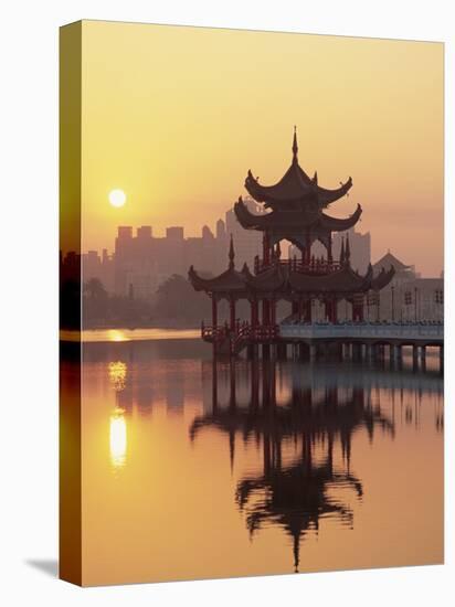 Taiwan, Kaohsiung, Lotus Lake at Sunset-Steve Vidler-Stretched Canvas