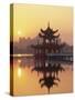 Taiwan, Kaohsiung, Lotus Lake at Sunset-Steve Vidler-Stretched Canvas