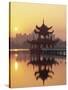 Taiwan, Kaohsiung, Lotus Lake at Sunset-Steve Vidler-Stretched Canvas