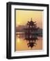 Taiwan, Kaohsiung, Lotus Lake at Sunset-Steve Vidler-Framed Photographic Print