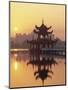 Taiwan, Kaohsiung, Lotus Lake at Sunset-Steve Vidler-Mounted Photographic Print