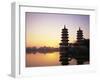 Taiwan, Kaohsiung, Lotus Lake, Dragon and Tiger Pagodas-Steve Vidler-Framed Photographic Print