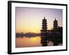 Taiwan, Kaohsiung, Lotus Lake, Dragon and Tiger Pagodas-Steve Vidler-Framed Photographic Print