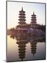 Taiwan, Kaohsiung, Lotus Lake, Dragon and Tiger Pagodas-Steve Vidler-Mounted Photographic Print