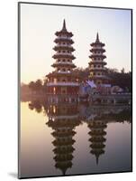 Taiwan, Kaohsiung, Lotus Lake, Dragon and Tiger Pagodas-Steve Vidler-Mounted Photographic Print