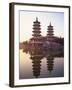 Taiwan, Kaohsiung, Lotus Lake, Dragon and Tiger Pagodas-Steve Vidler-Framed Photographic Print