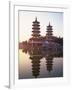 Taiwan, Kaohsiung, Lotus Lake, Dragon and Tiger Pagodas-Steve Vidler-Framed Photographic Print