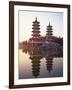 Taiwan, Kaohsiung, Lotus Lake, Dragon and Tiger Pagodas-Steve Vidler-Framed Photographic Print