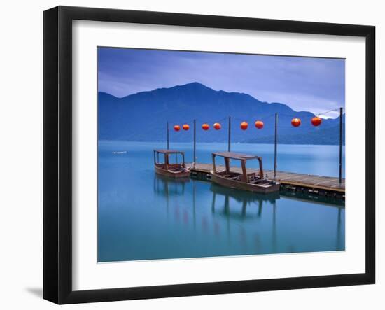 Taiwan, Nantou, Sun Moon Lake, Hanbi Peninsula, Late President Chiang Kai-Shek's Private Wharf-Jane Sweeney-Framed Photographic Print