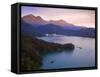 Taiwan, Nantou, View of Sun Moon Lake at Sunset-Jane Sweeney-Framed Stretched Canvas