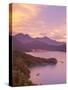 Taiwan, Nantou, View of Sun Moon Lake at Sunset-Jane Sweeney-Stretched Canvas