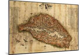 Taiwan - Panoramic Map-Lantern Press-Mounted Art Print