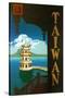 Taiwan: Sun Moon Lake, c.1950-null-Stretched Canvas