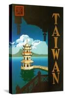 Taiwan: Sun Moon Lake, c.1950-null-Stretched Canvas