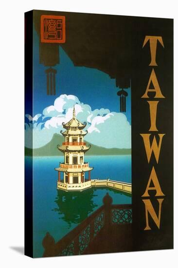 Taiwan: Sun Moon Lake, c.1950-null-Stretched Canvas