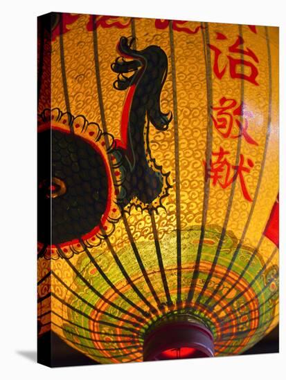 Taiwan, Taipei, Lantern at Bao-An Temple-Jane Sweeney-Stretched Canvas