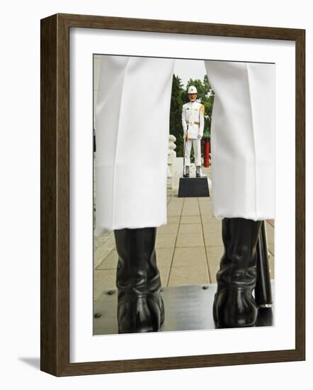 Taiwan Taipei Martyrs Shrine Changing of the Guards Ceremony-Christian Kober-Framed Photographic Print