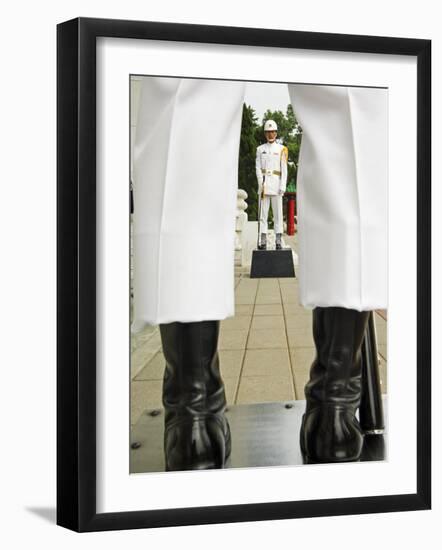 Taiwan Taipei Martyrs Shrine Changing of the Guards Ceremony-Christian Kober-Framed Photographic Print