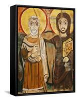 Taize Icon, Geneva, Switzerland, Europe-Godong-Framed Stretched Canvas