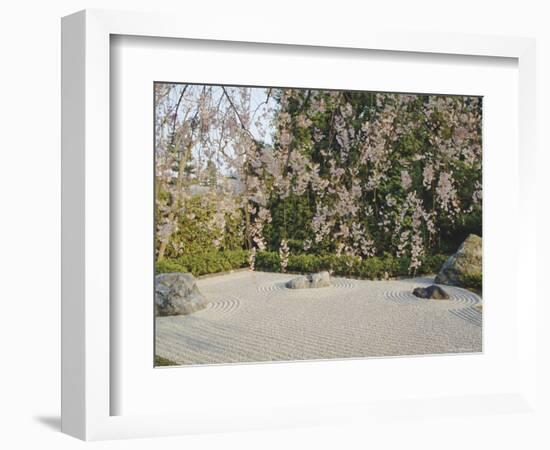 Taizo, Stone Garden in Temple, Kyoto, Japan, Asia-Michael Jenner-Framed Photographic Print