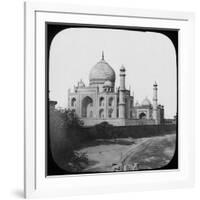 Taj Mahal, Agra, Uttar Pradesh, India, Late 19th or Early 20th Century-null-Framed Photographic Print