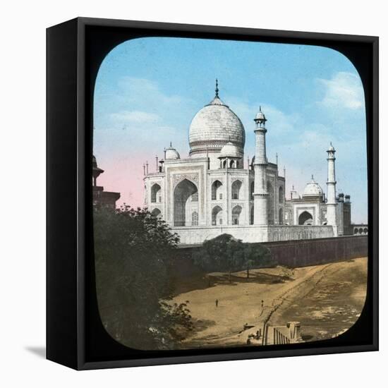 Taj Mahal, Agra, Uttar Pradesh, India, Late 19th or Early 20th Century-null-Framed Stretched Canvas