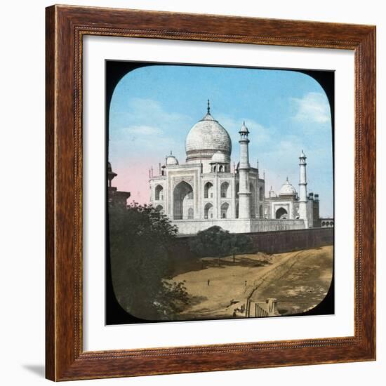 Taj Mahal, Agra, Uttar Pradesh, India, Late 19th or Early 20th Century-null-Framed Giclee Print