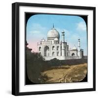 Taj Mahal, Agra, Uttar Pradesh, India, Late 19th or Early 20th Century-null-Framed Giclee Print