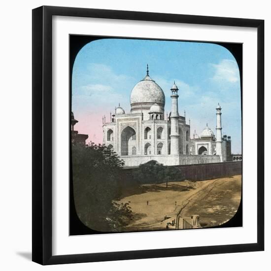 Taj Mahal, Agra, Uttar Pradesh, India, Late 19th or Early 20th Century-null-Framed Giclee Print