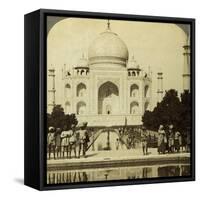 Taj Mahal, Agra, Uttar Pradesh, India-Underwood & Underwood-Framed Stretched Canvas