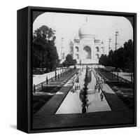 Taj Mahal, Agra, Uttar Pradesh, India-Underwood & Underwood-Framed Stretched Canvas