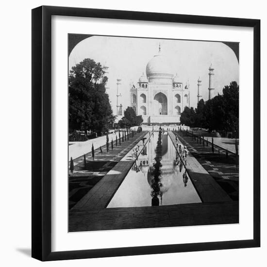 Taj Mahal, Agra, Uttar Pradesh, India-Underwood & Underwood-Framed Premium Photographic Print