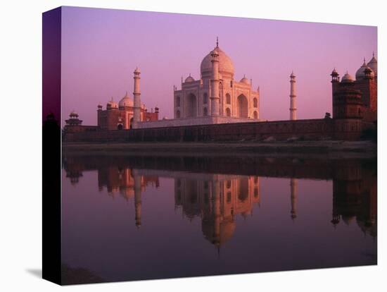 Taj Mahal and Jamid Masjid-Mick Roessler-Stretched Canvas