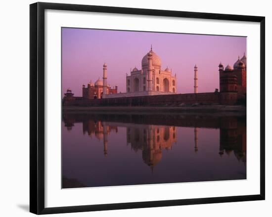 Taj Mahal and Jamid Masjid-Mick Roessler-Framed Photographic Print