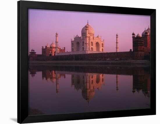 Taj Mahal and Jamid Masjid-Mick Roessler-Framed Photographic Print