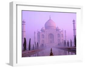 Taj Mahal at Dawn, Agra, India-Pete Oxford-Framed Photographic Print