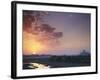 Taj Mahal at Dawn, UNESCO World Heritage Site, Agra, Uttar Pradesh, India, Asia-Ian Trower-Framed Photographic Print