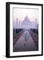 Taj Mahal at Dawn, UNESCO World Heritage Site, Agra, Uttar Pradesh, India, Asia-Peter Barritt-Framed Photographic Print