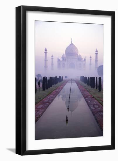 Taj Mahal at Dawn, UNESCO World Heritage Site, Agra, Uttar Pradesh, India, Asia-Peter Barritt-Framed Photographic Print