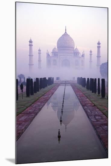 Taj Mahal at Dawn, UNESCO World Heritage Site, Agra, Uttar Pradesh, India, Asia-Peter Barritt-Mounted Photographic Print