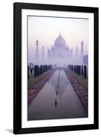 Taj Mahal at Dawn, UNESCO World Heritage Site, Agra, Uttar Pradesh, India, Asia-Peter Barritt-Framed Photographic Print