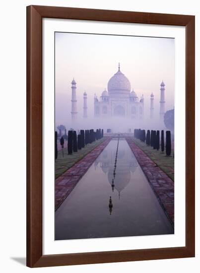 Taj Mahal at Dawn, UNESCO World Heritage Site, Agra, Uttar Pradesh, India, Asia-Peter Barritt-Framed Photographic Print