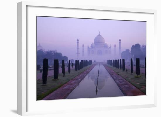 Taj Mahal at Dawn, UNESCO World Heritage Site, Agra, Uttar Pradesh, India, Asia-Peter Barritt-Framed Photographic Print