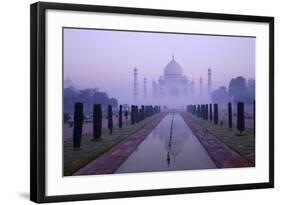 Taj Mahal at Dawn, UNESCO World Heritage Site, Agra, Uttar Pradesh, India, Asia-Peter Barritt-Framed Photographic Print