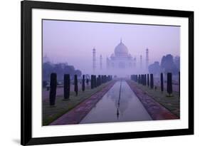 Taj Mahal at Dawn, UNESCO World Heritage Site, Agra, Uttar Pradesh, India, Asia-Peter Barritt-Framed Photographic Print