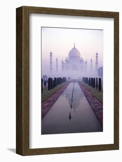 Taj Mahal at Dawn, UNESCO World Heritage Site, Agra, Uttar Pradesh, India, Asia-Peter Barritt-Framed Photographic Print