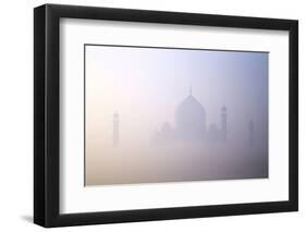 Taj Mahal at Dawn, UNESCO World Heritage Site, Agra, Uttar Pradesh, India, Asia-Peter Barritt-Framed Premium Photographic Print