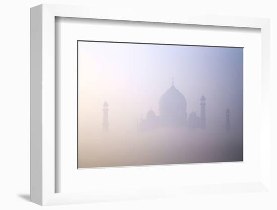 Taj Mahal at Dawn, UNESCO World Heritage Site, Agra, Uttar Pradesh, India, Asia-Peter Barritt-Framed Photographic Print