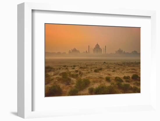 Taj Mahal At Dusk-Vichaya-Framed Photographic Print