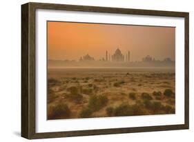 Taj Mahal At Dusk-Vichaya-Framed Photographic Print